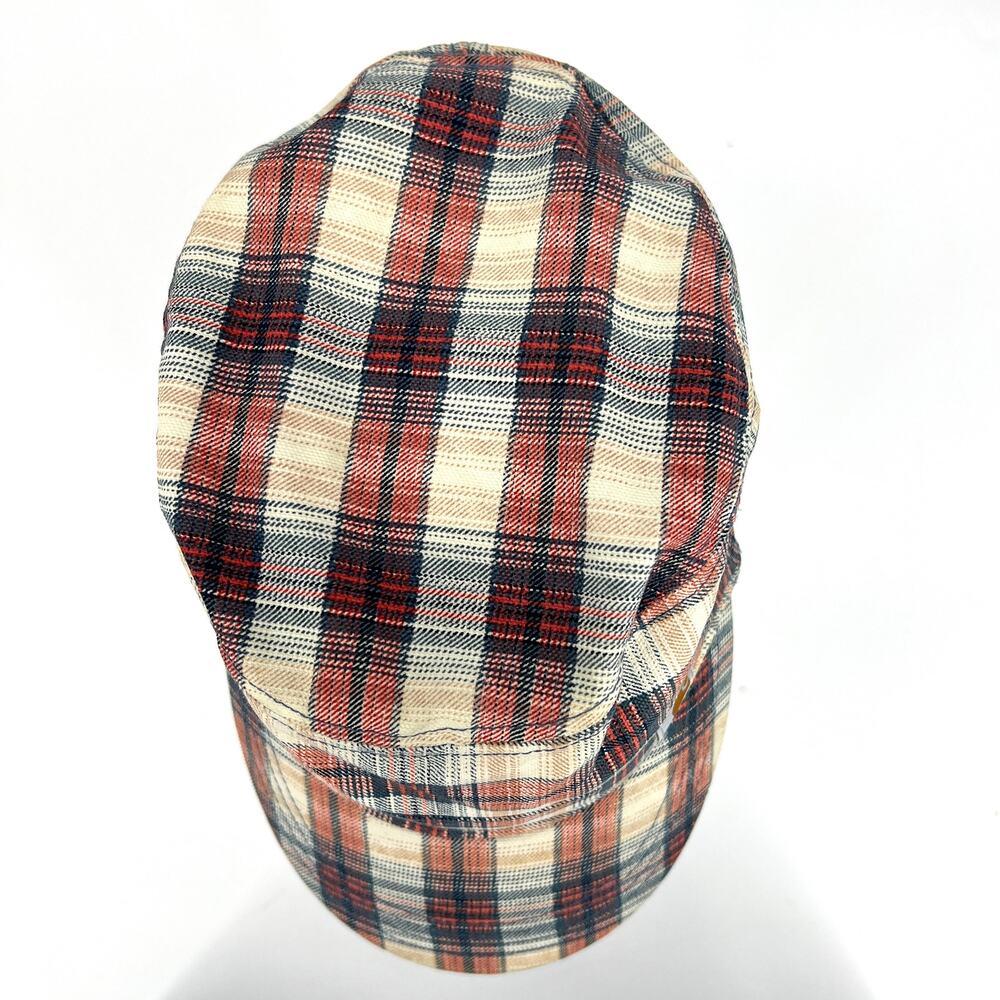 Carhartt Womens Flannel Plaid Flat Cap Hat One Size Fits Most Adjustable - Picture 6 of 9